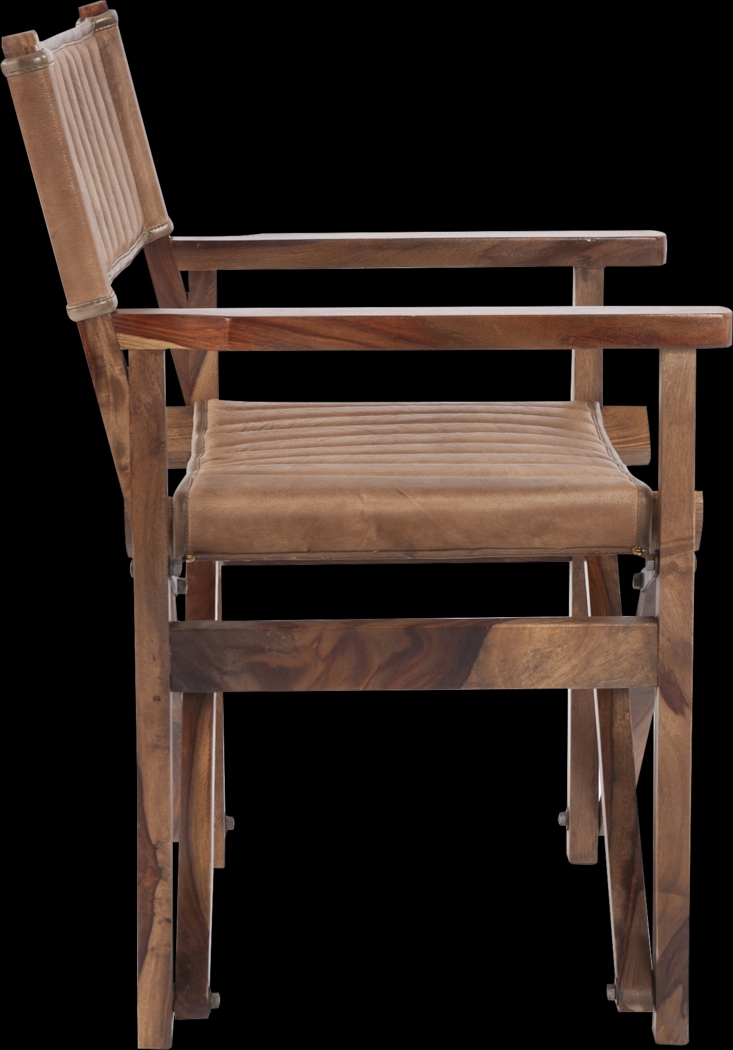 Huguenot Brown Accent Chair - Thumbnail - Image 3