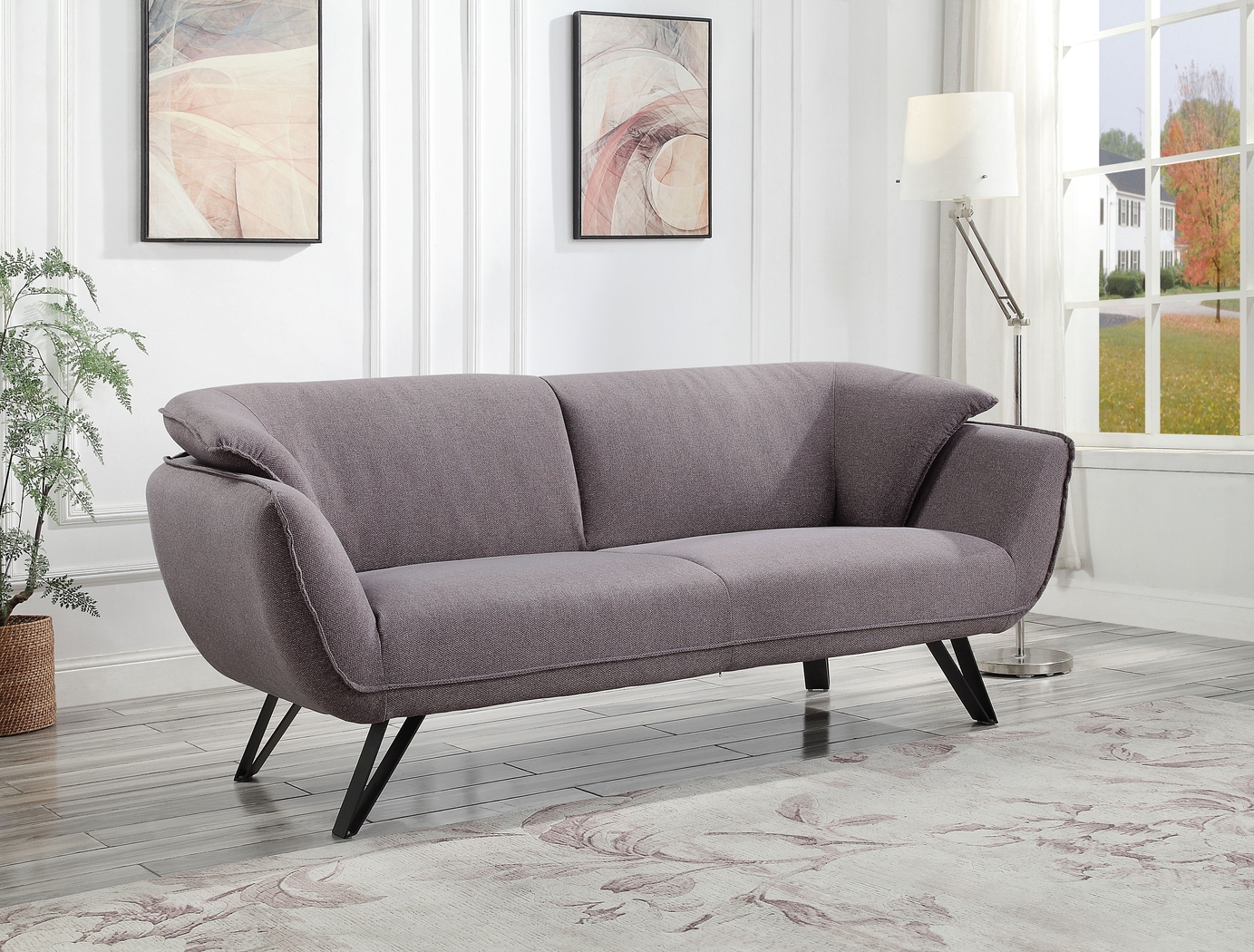 Hugus Gray Sofa - Thumbnail - Image 2