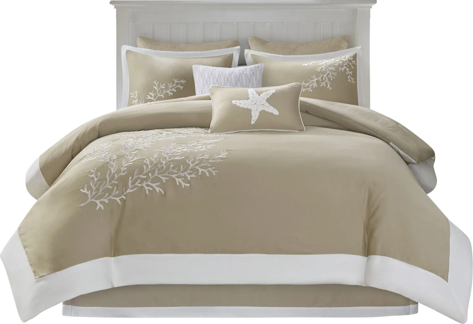 Huizache Brown 6 Pc Queen Comforter Set - Thumbnail - Image 6