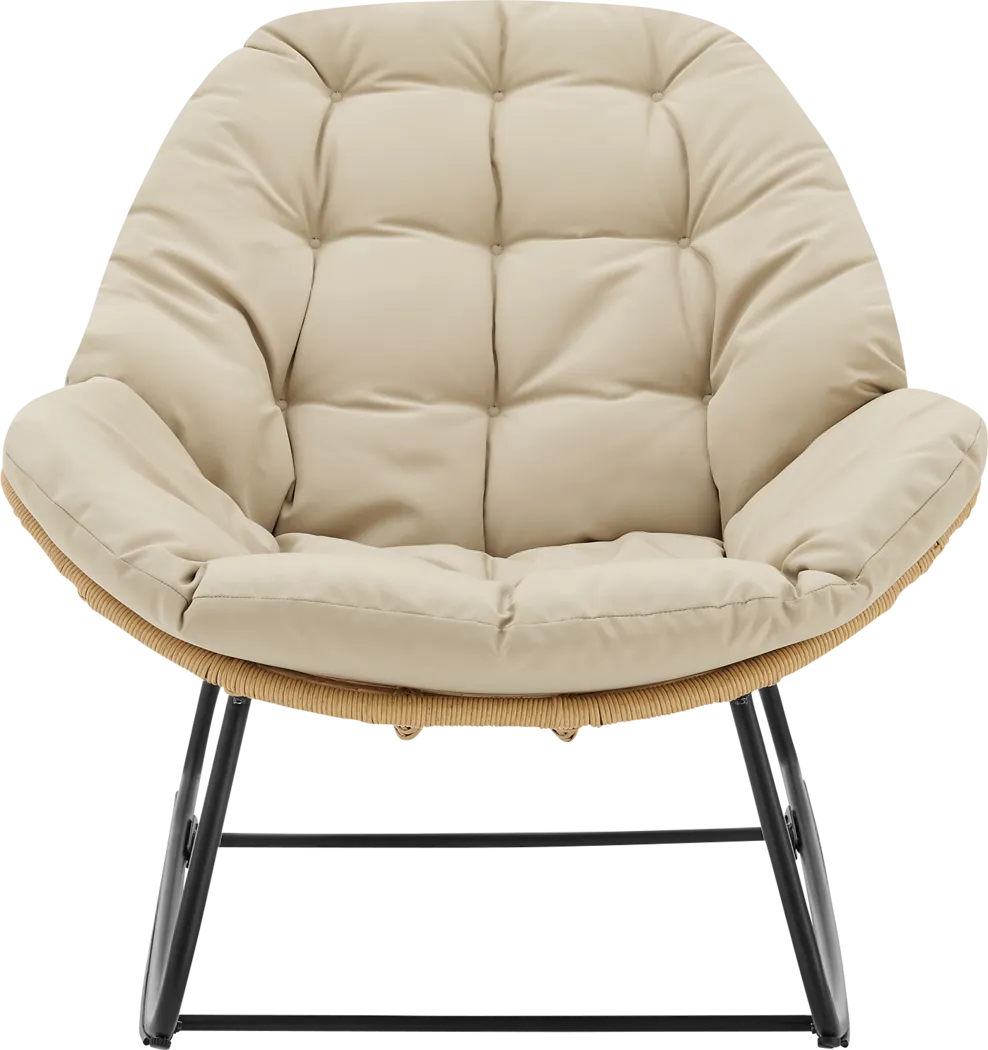 Hulnick Cream 3 Pc Rocking Chair Set - Thumbnail - Image 6