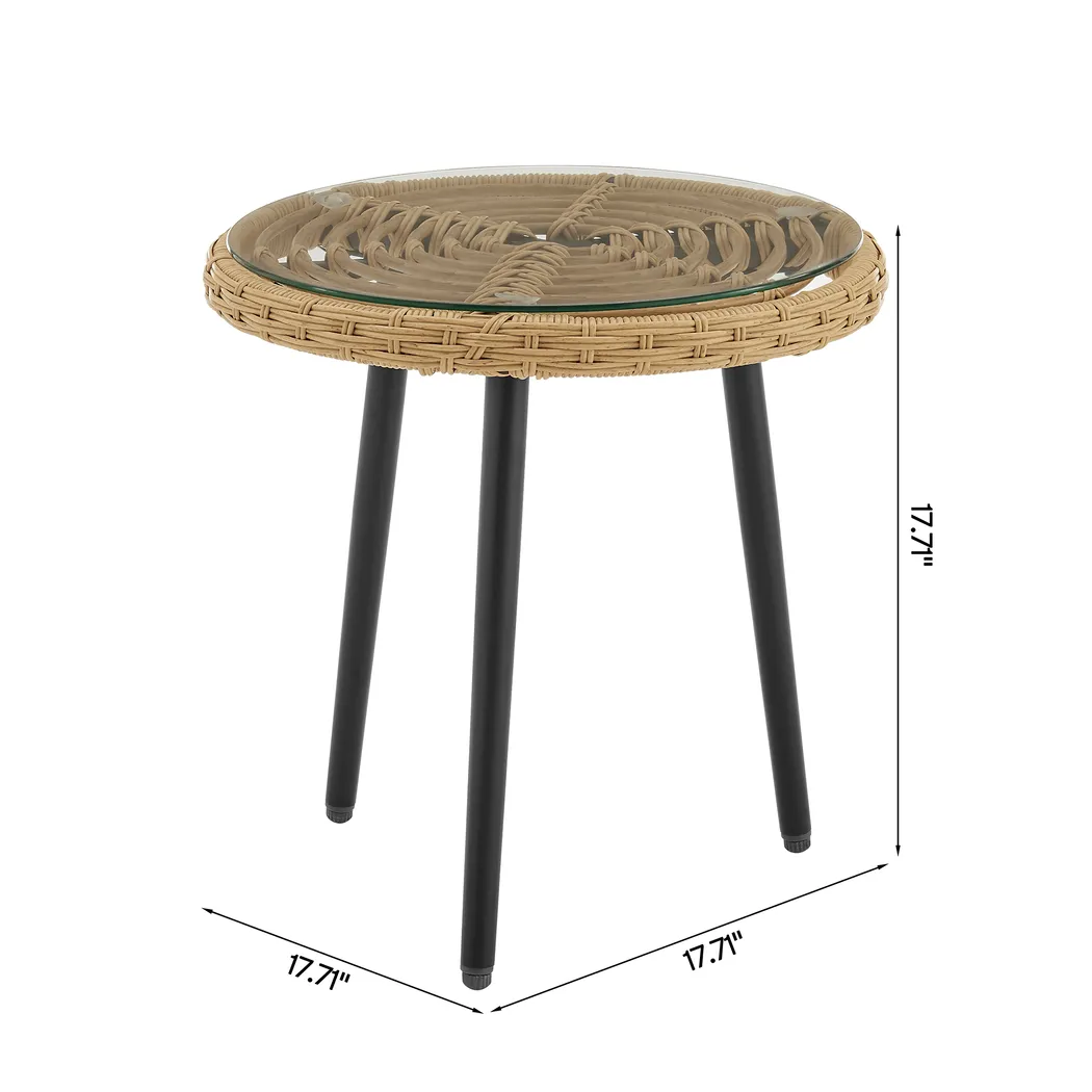 Hulnick Cream 3 Pc Rocking Chair Set - Thumbnail - Image 8