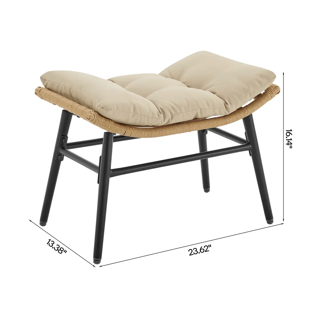 Hulnick Cream 3 Pc Rocking Chair Set - Thumbnail - Image 9