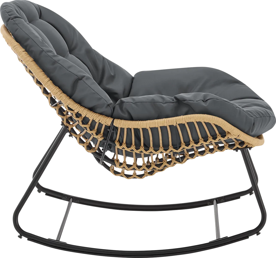 Hulnick Gray 3 Pc Rocking Chair Set - Thumbnail - Image 8