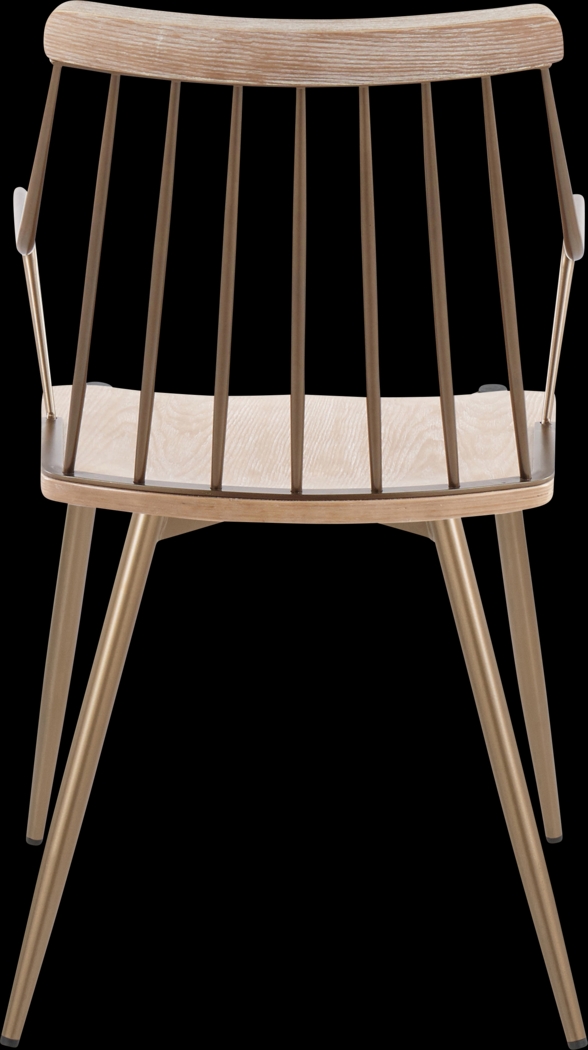 Hundley White Arm Chair, Set of 2 - Thumbnail - Image 6