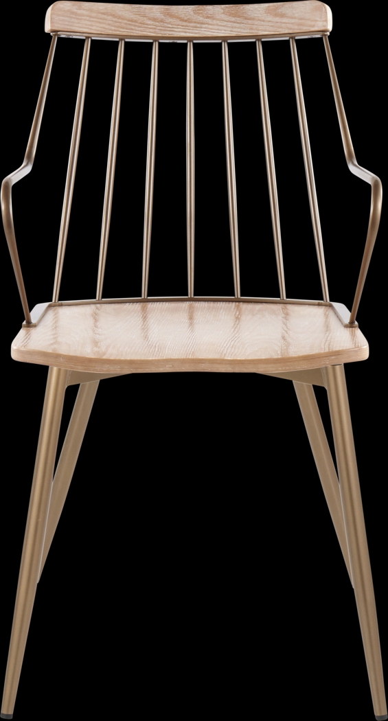 Hundley White Arm Chair, Set of 2 - Thumbnail - Image 7