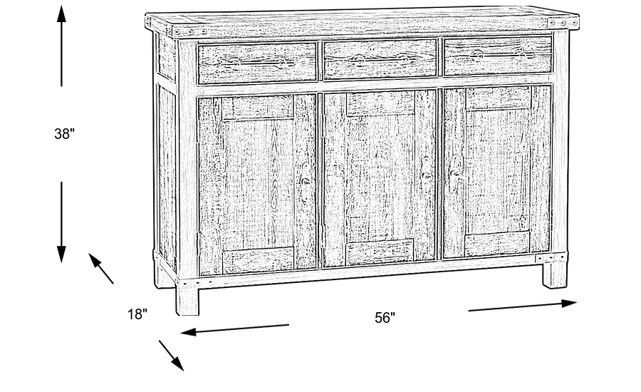 Dimension Image. Please refer to the Dimension Tab on this page for dimension details.