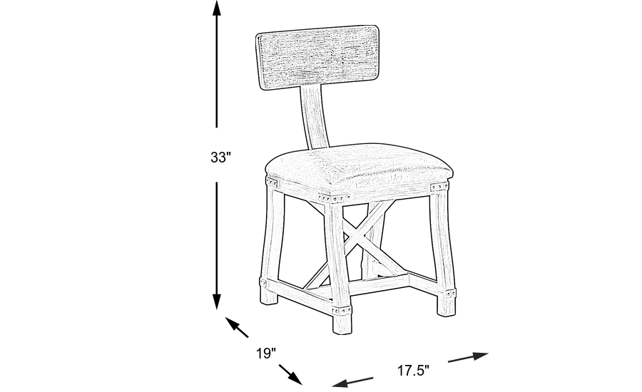 Dimension Image. Please refer to the Dimension Tab on this page for dimension details.