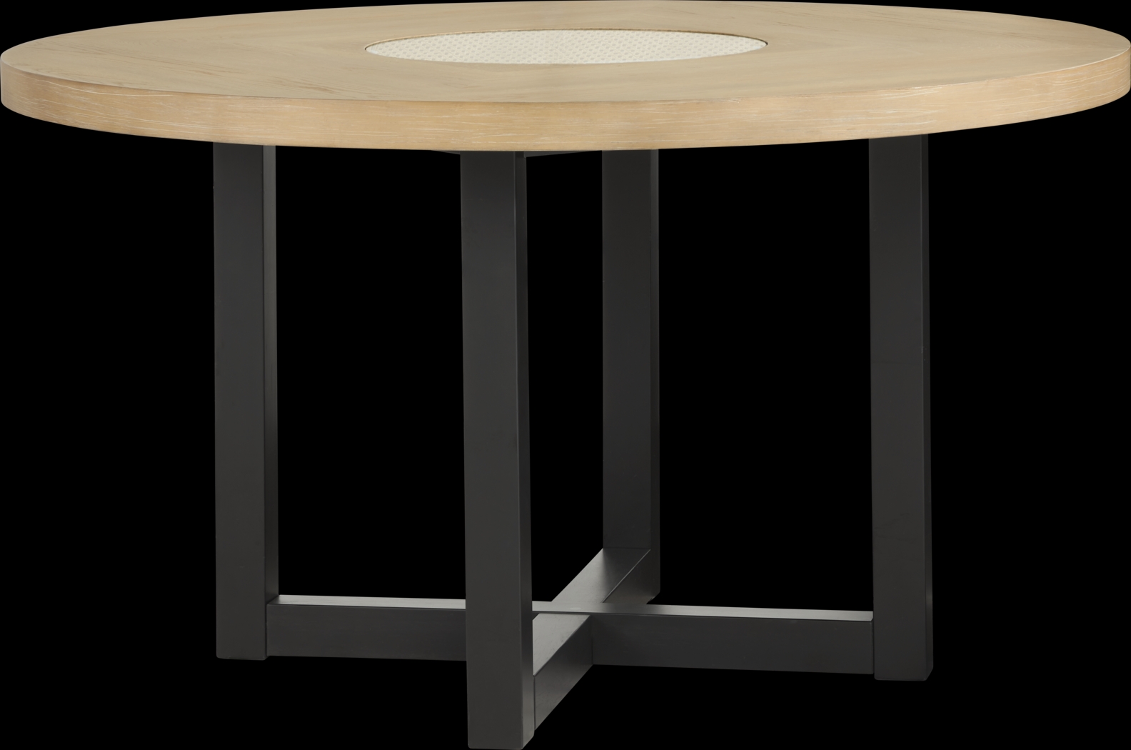 Hunter Springs Black Round Dining Table - Thumbnail - Image 1