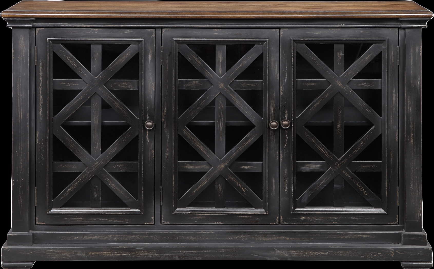 Huntwell Black Credenza - Thumbnail - Image 3