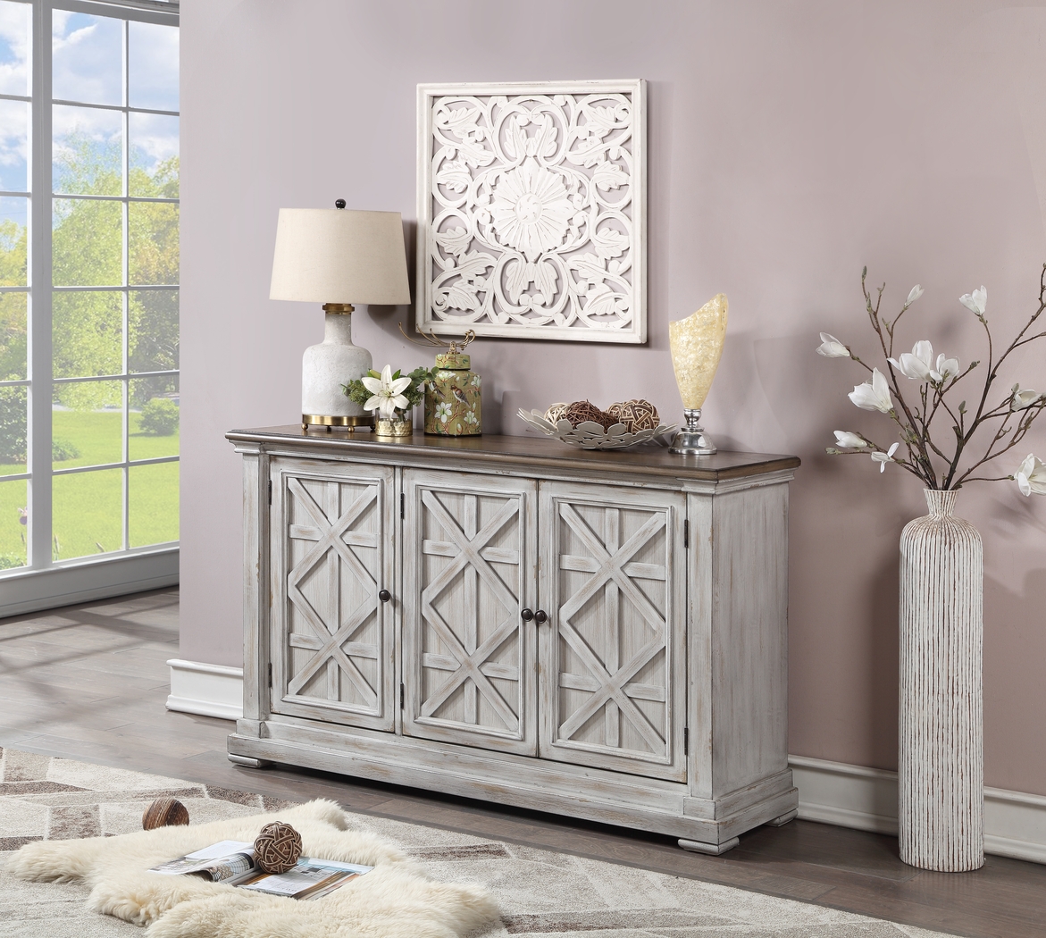 Huntwell White Credenza - Thumbnail - Image 2