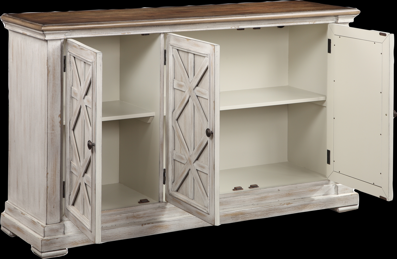 Huntwell White Credenza - Thumbnail - Image 4