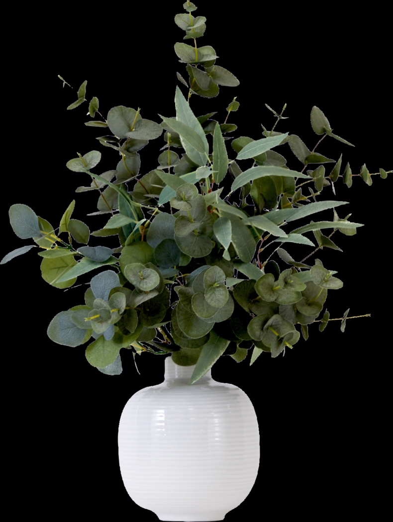 Hurlingame Green Plant with Ceramic Planter - Thumbnail - Image 1