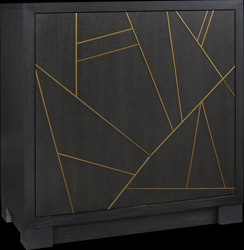 Hursey Black Accent Cabinet - Thumbnail - Image 1