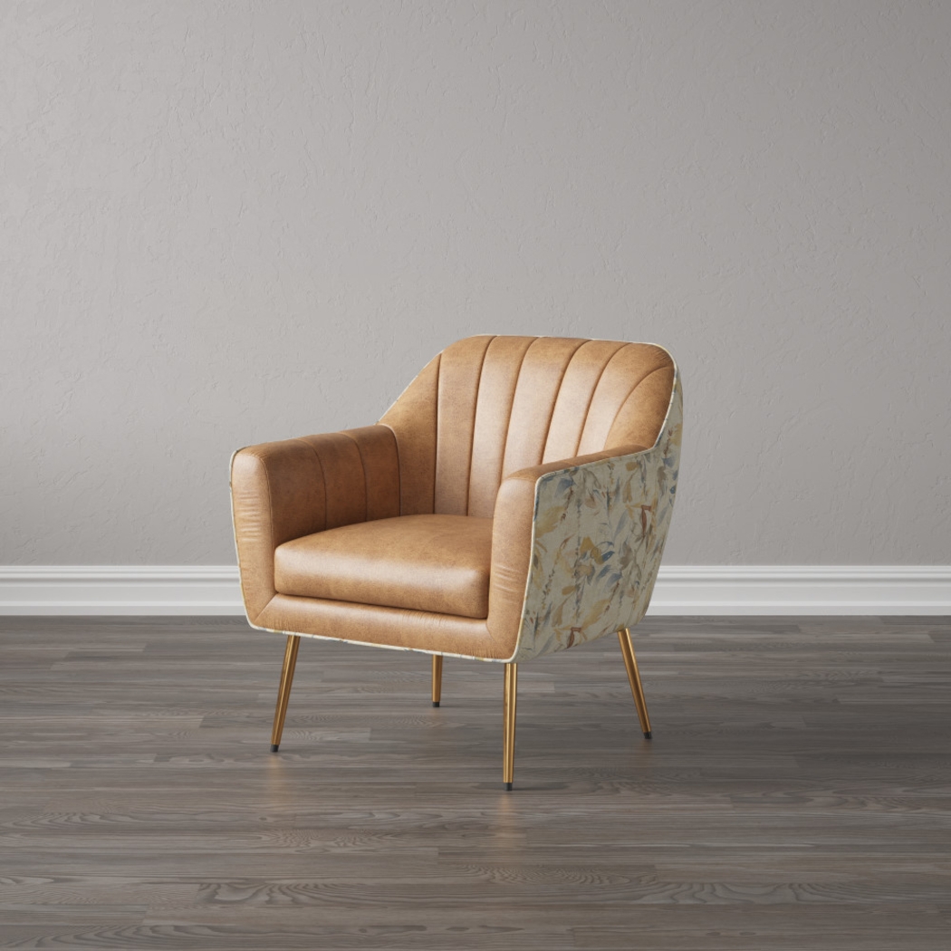 Hurstbourne Brown Accent Chair - Thumbnail - Image 6