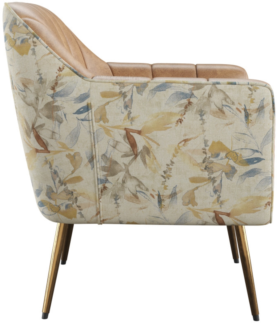 Hurstbourne Brown Accent Chair - Thumbnail - Image 7