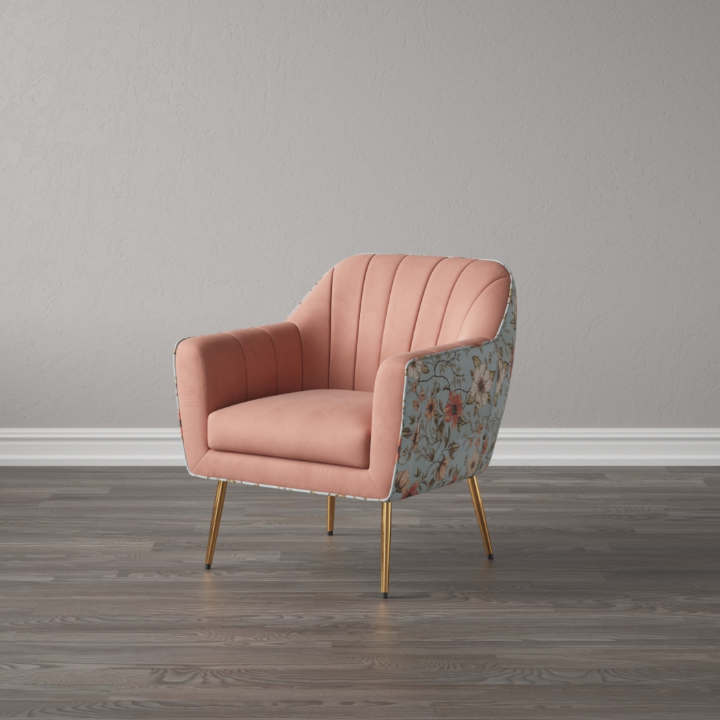 Hurstbourne Pink Accent Chair - Thumbnail - Image 8