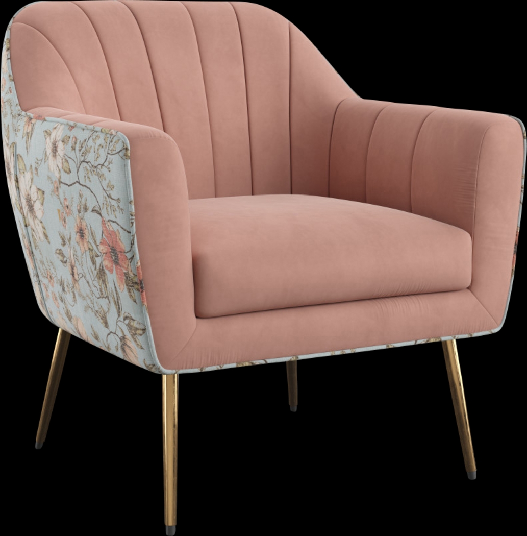 Hurstbourne Pink Accent Chair - Thumbnail - Image 1