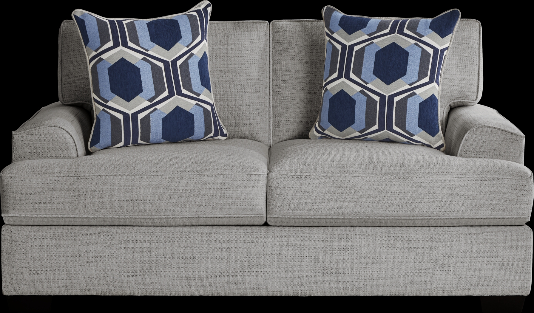 Hutchinson Gray 7 Pc Living Room with Gel Foam Sleeper - Thumbnail - Image 6