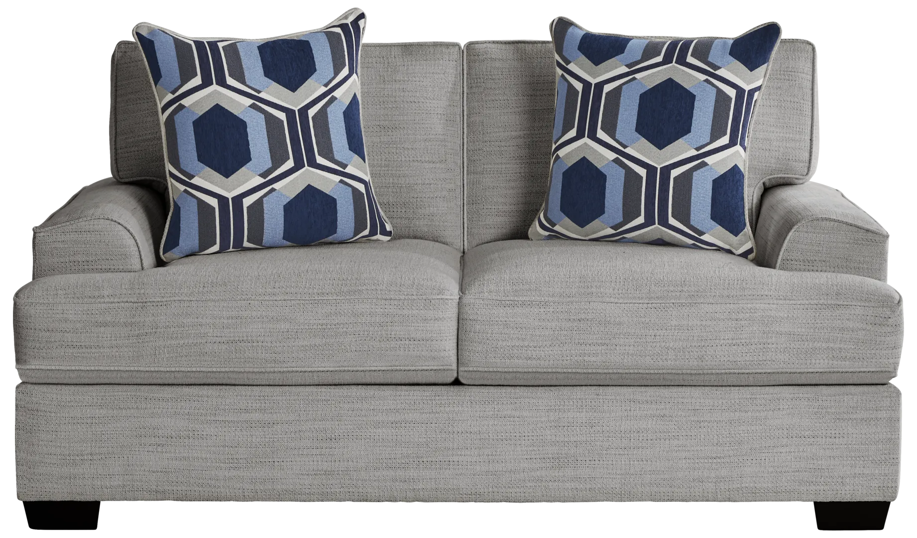 gray loveseat