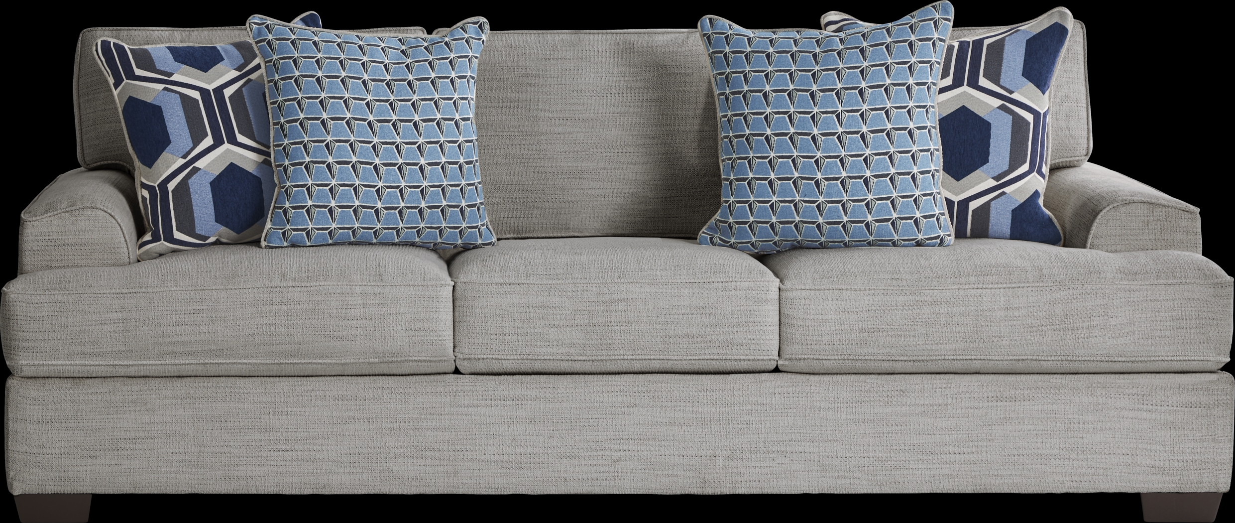 Hutchinson Gray 7 Pc Living Room with Sleeper Sofa - Thumbnail - Image 2