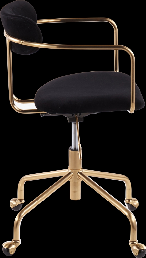 Hyalite Black Office Chair - Thumbnail - Image 2