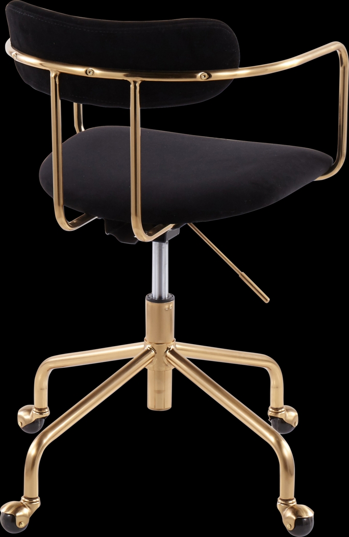 Hyalite Black Office Chair - Thumbnail - Image 3