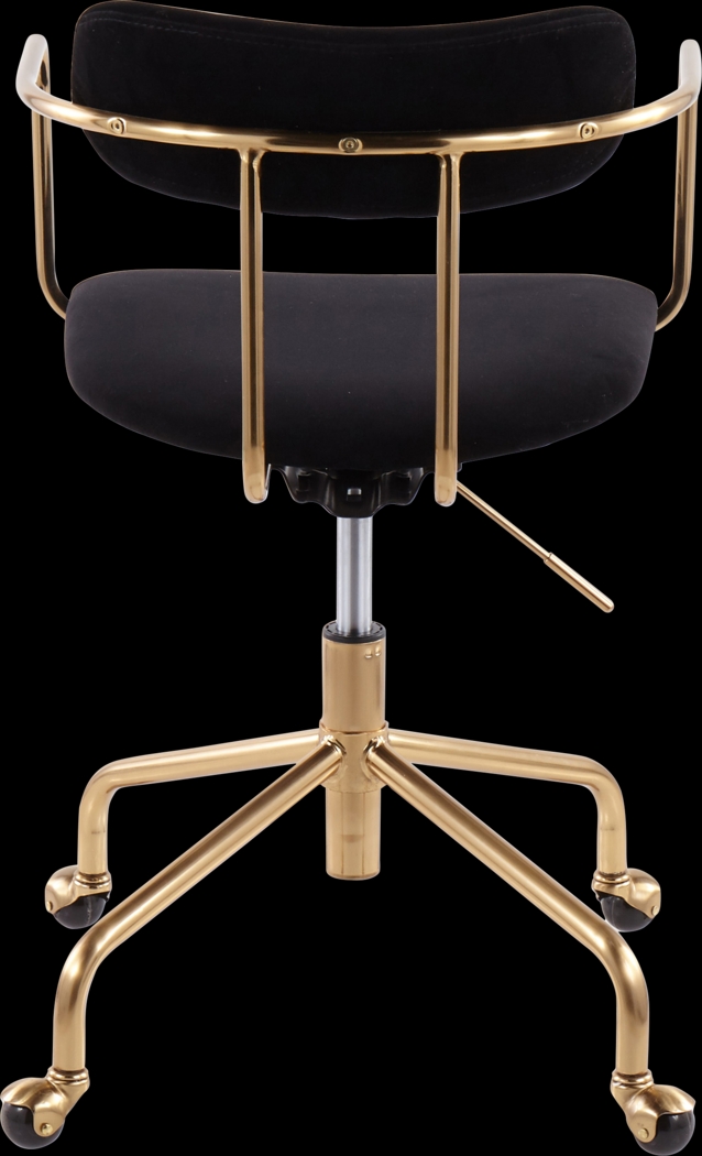 Hyalite Black Office Chair - Thumbnail - Image 4