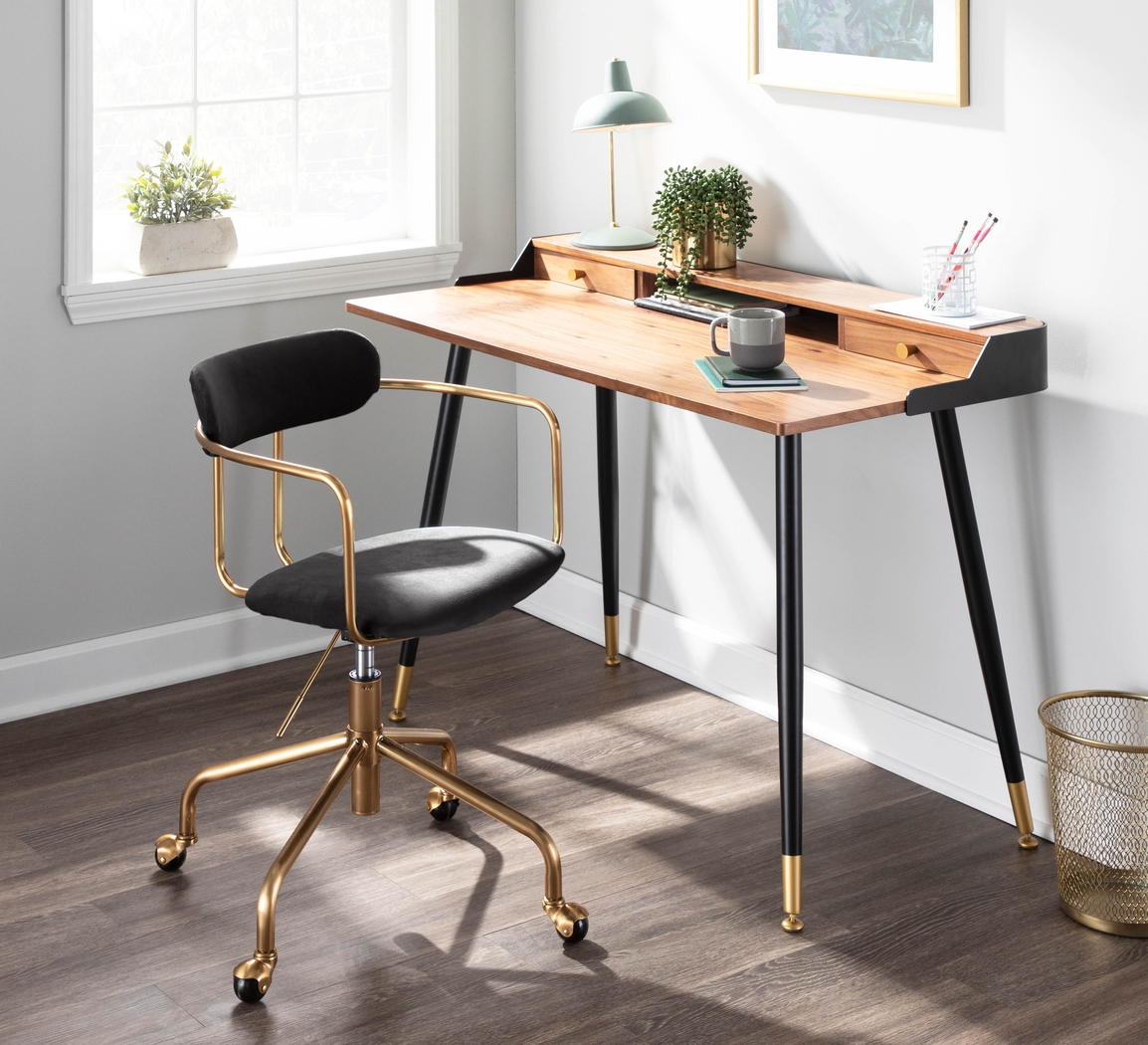 Hyalite Black Office Chair - Thumbnail - Image 7