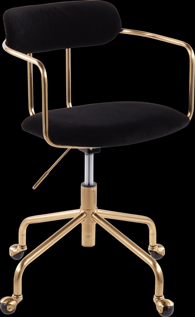 Hyalite Black Office Chair - Thumbnail - Image 1