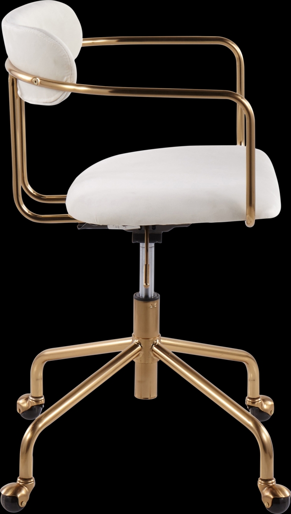 Hyalite Cream Office Chair - Thumbnail - Image 2
