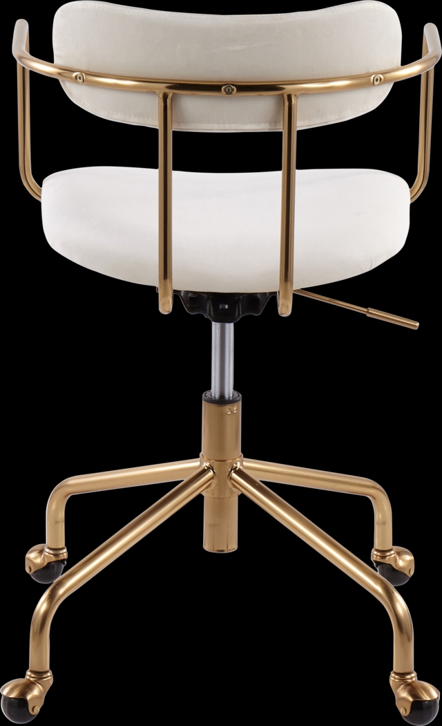 Hyalite Cream Office Chair - Thumbnail - Image 4