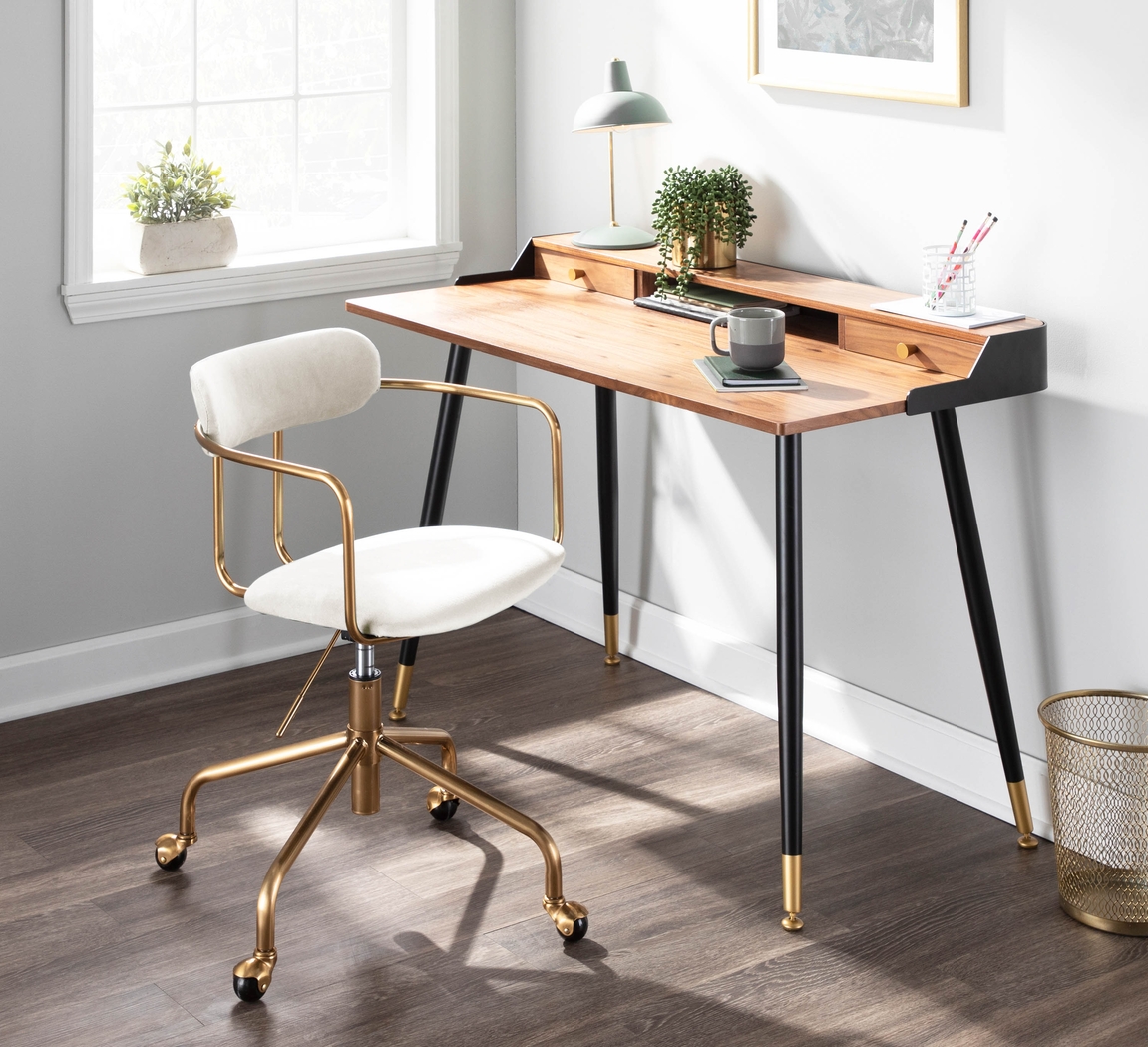 Hyalite Cream Office Chair - Thumbnail - Image 7