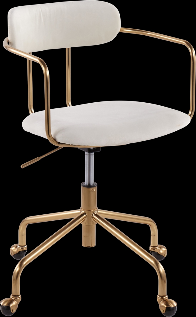 Hyalite Cream Office Chair - Thumbnail - Image 1