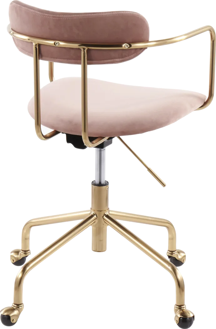 Hyalite Pink Office Chair - Thumbnail - Image 3