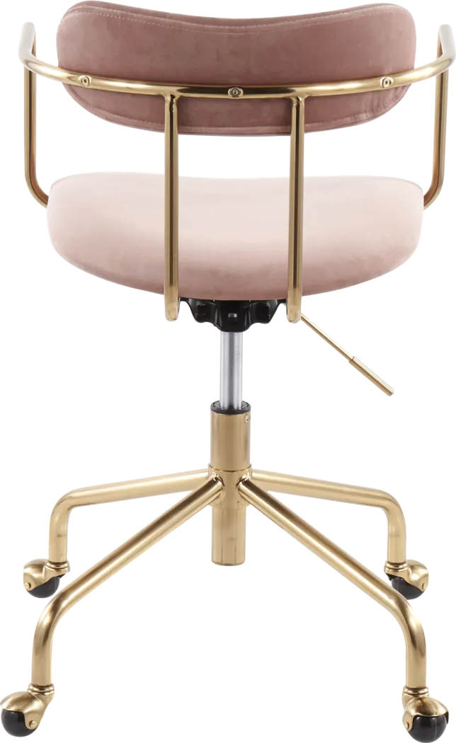 Hyalite Pink Office Chair - Thumbnail - Image 4