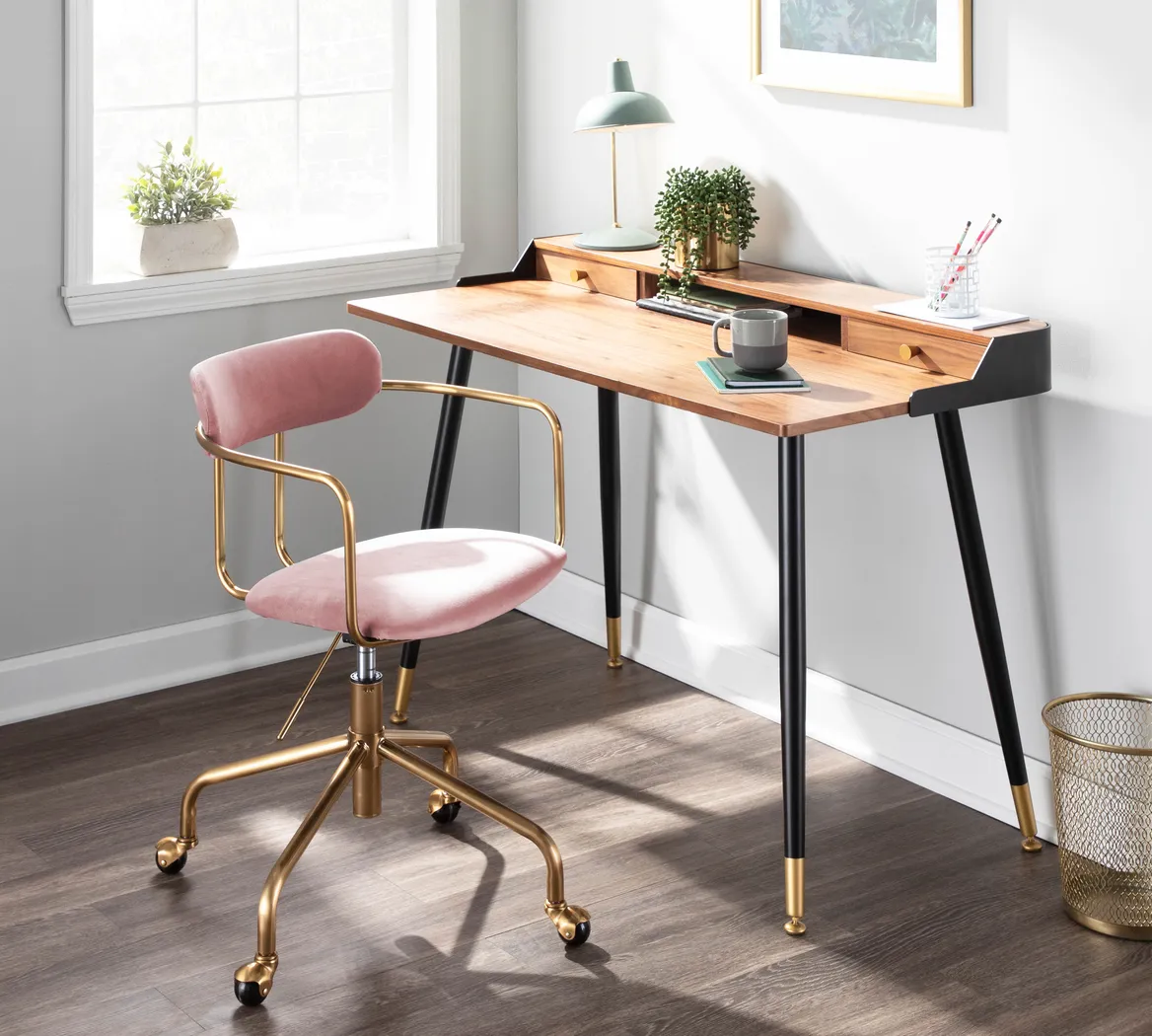 Hyalite Pink Office Chair - Thumbnail - Image 7