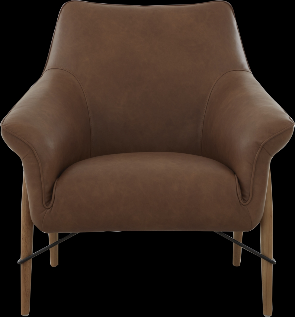 Hyannis Camel Accent Chair - Thumbnail - Image 2