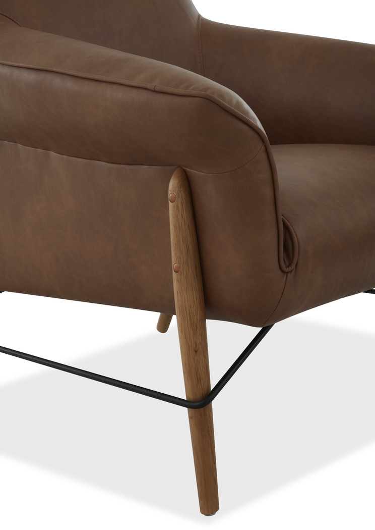 Hyannis Camel Accent Chair - Thumbnail - Image 4