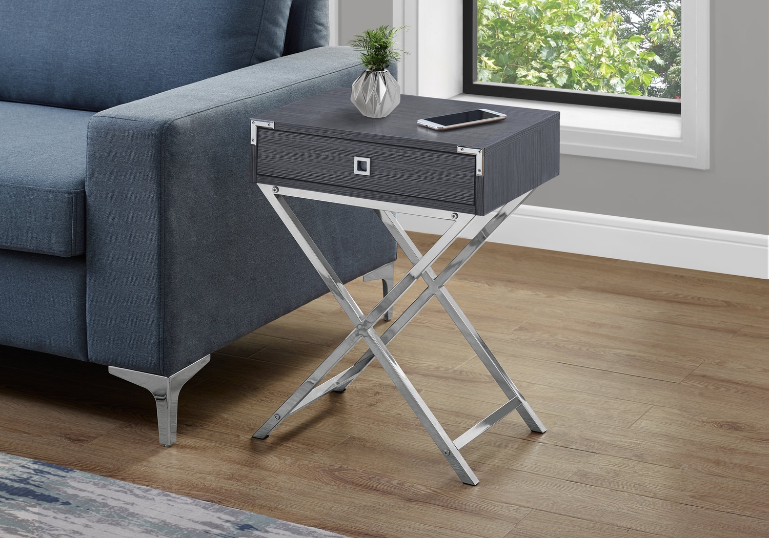 Hydesdale Charcoal Accent Table - Thumbnail - Image 2