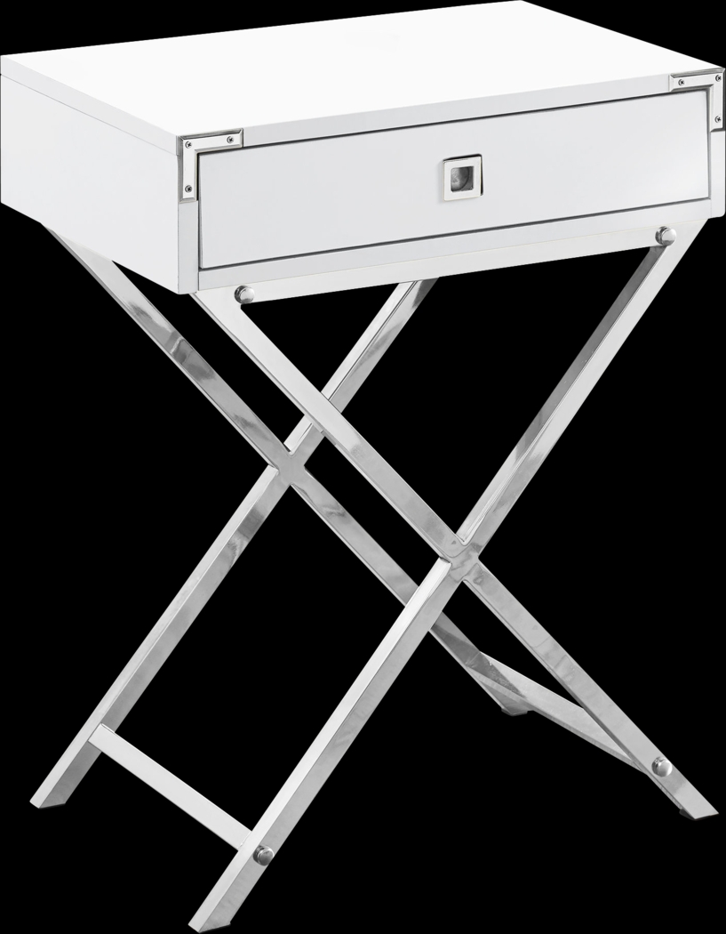 Hydesdale White Accent Table - Thumbnail - Image 1