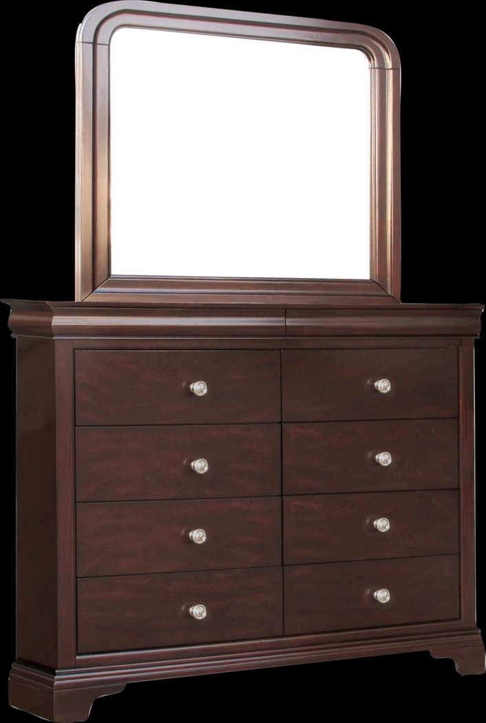 Hydeville Brown 5 Pc Queen Sleigh Bedroom - Thumbnail - Image 4