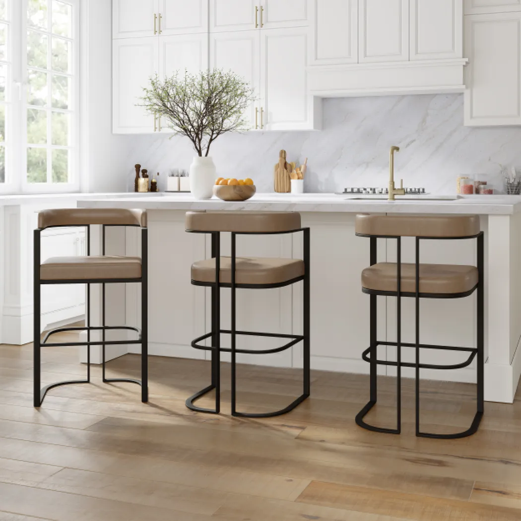 Iaera Gray Bar Height Stool - Thumbnail - Image 10