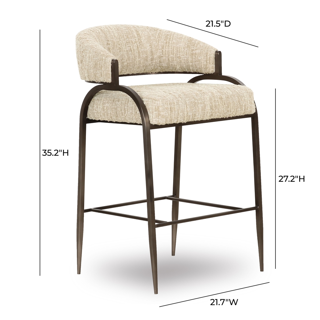 Ibapah I Cream Counter Height Stool - Thumbnail - Image 6