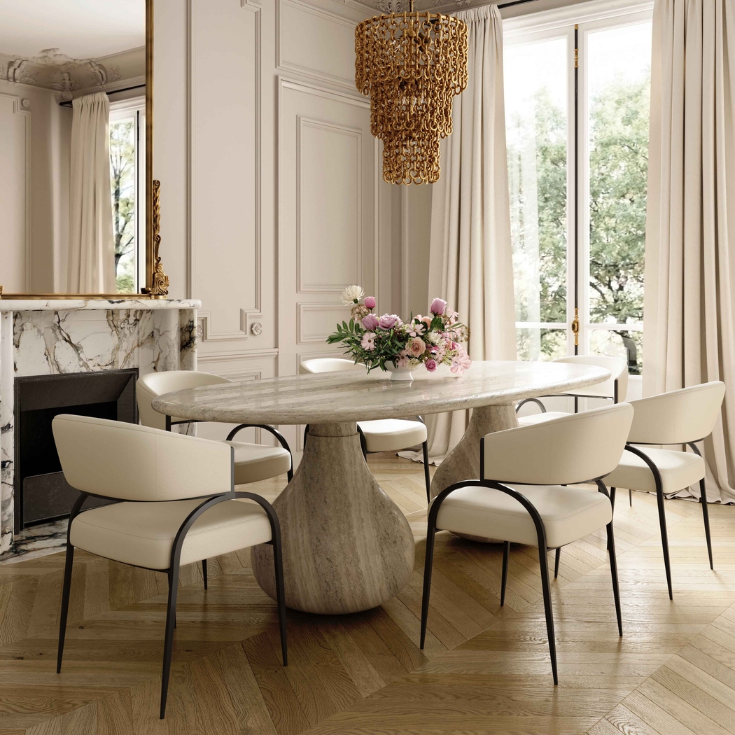 Ibapah II Cream Arm Chair - Thumbnail - Image 2