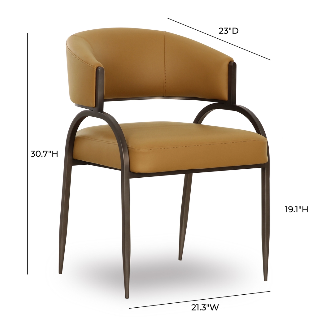 Ibapah II Tan Arm Chair - Thumbnail - Image 6