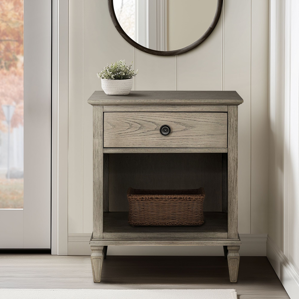 Iceway II Gray Nightstand - Thumbnail - Image 2