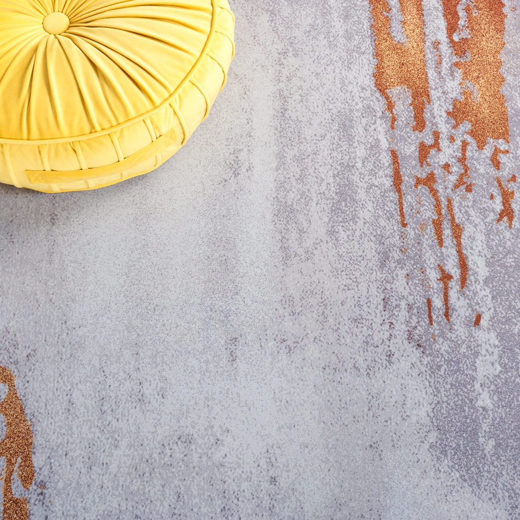 Ichana Gray/Rust 5' x 8' Rug - Thumbnail - Image 4