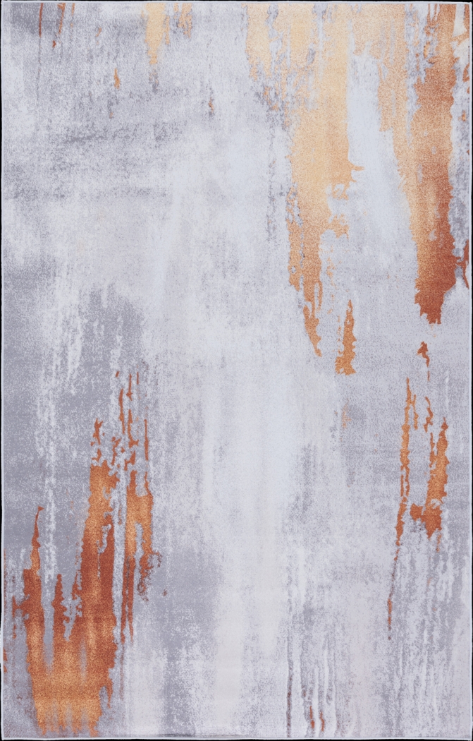 Ichana Gray/Rust 6' x 9' Rug - Thumbnail - Image 1