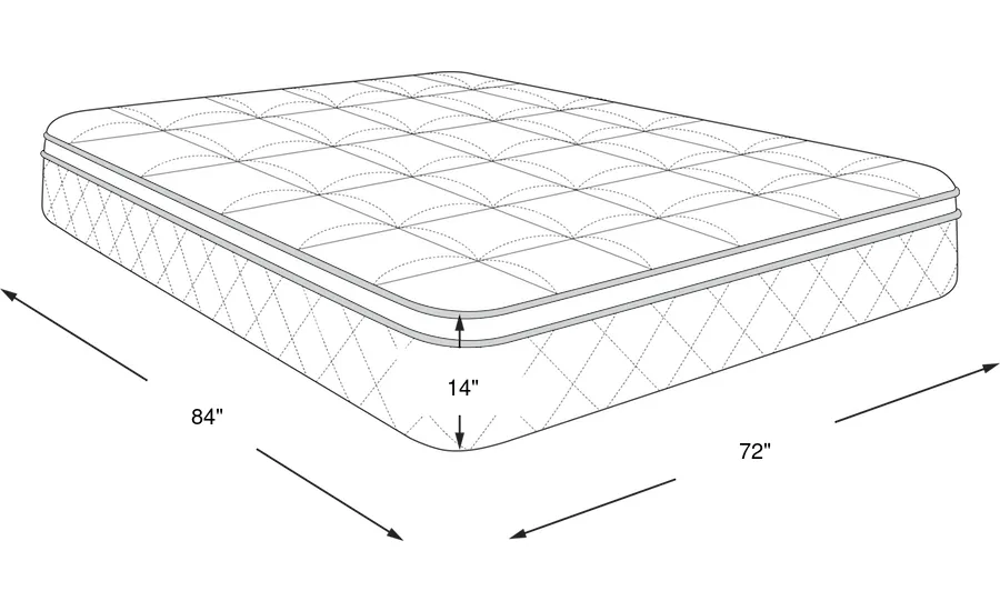Dimension Image. Please refer to the Dimension Tab on this page for dimension details.