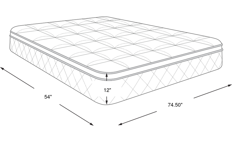 Dimension Image. Please refer to the Dimension Tab on this page for dimension details.